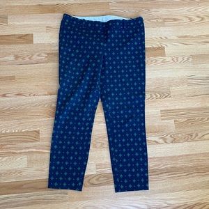J Crew Side Zip Cropped Stretch Pant